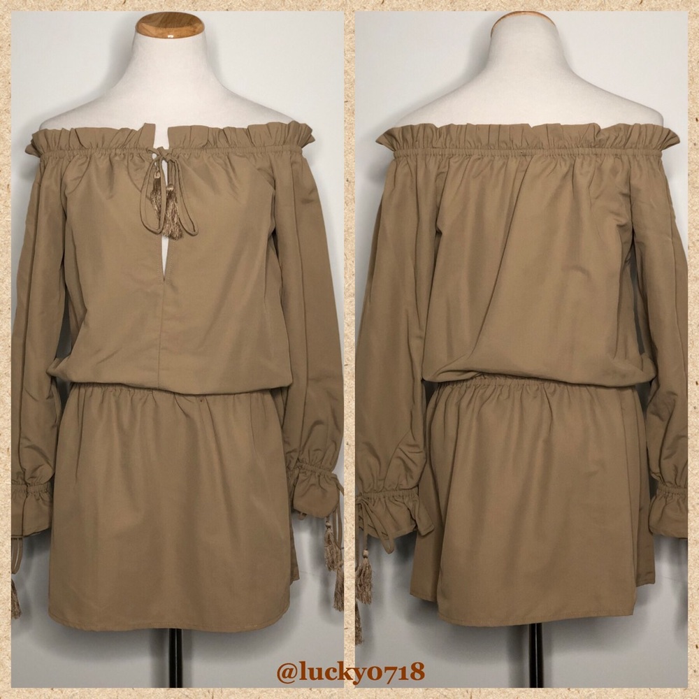 Tularosa x Revolve EUC Taupe Falon Dress Sz S - Picture 5 of 8